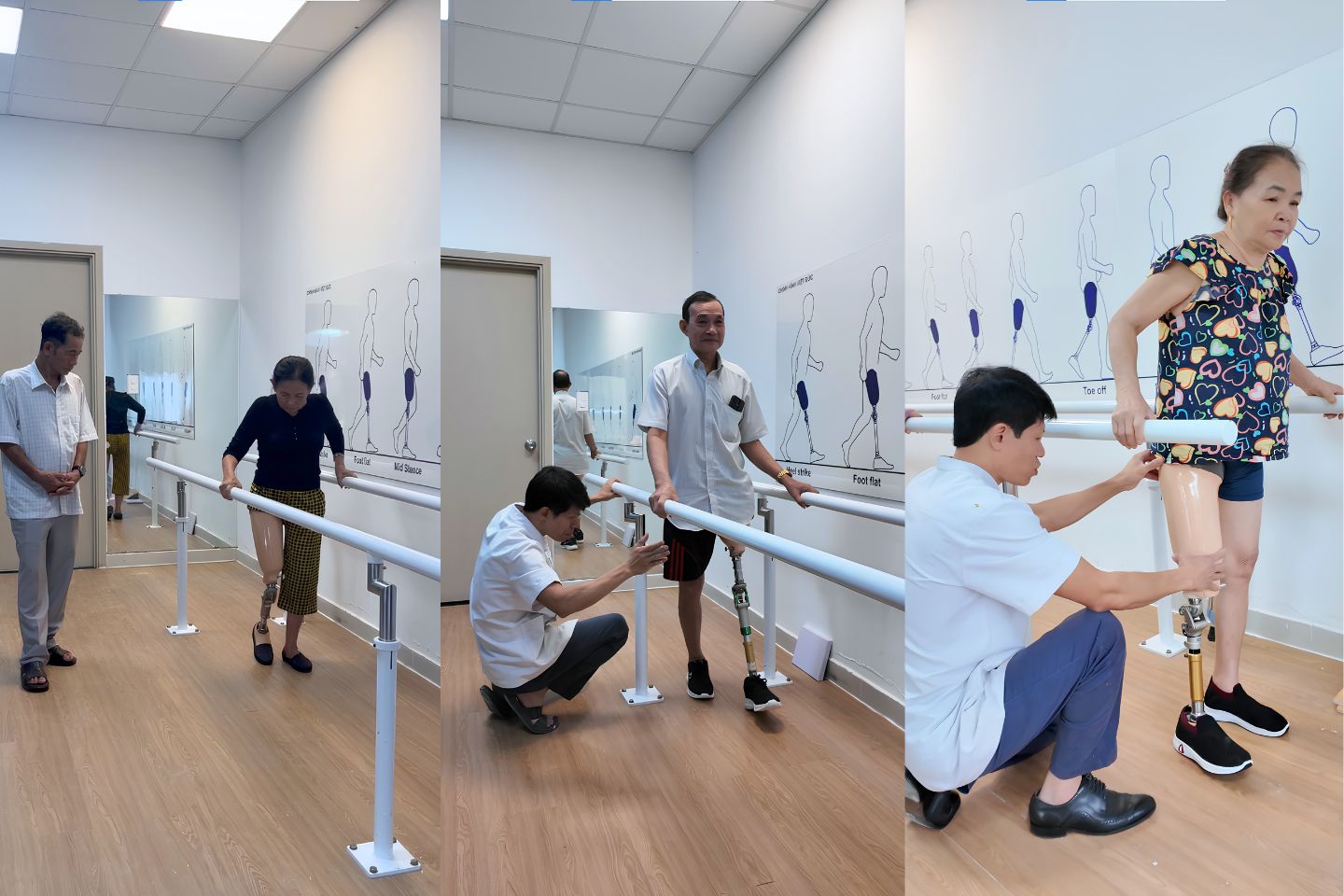 chân giả cho người cụt chân cao tuổi