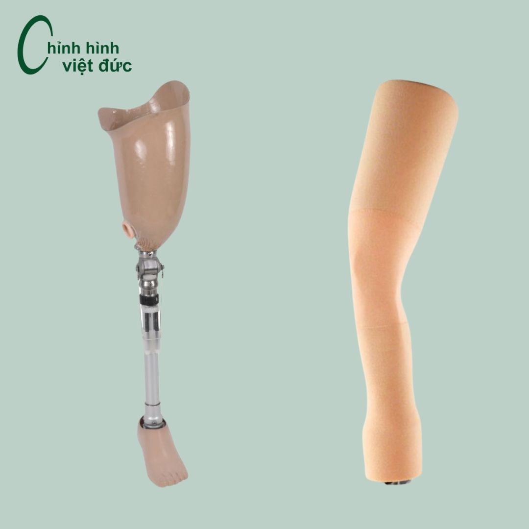 Mẫu chân giả trên gối số 1